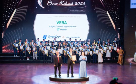 SmartDev và Verysell AI khẳng định vị thế tiên phong trong lĩnh vực ứng dụng AI với giải pháp VERA đạt giải Sao Khuê 2025