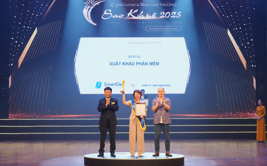Sao Khuê 2025: SmartDev tiếp tục khẳng định vị thế với hai năm liên tiếp được vinh danh ở hạng mục Dịch vụ Xuất khẩu phần mềm