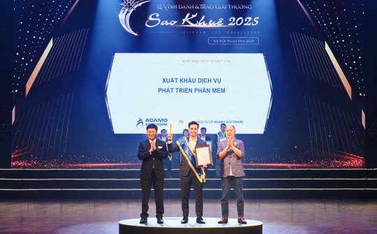 Adamo Software tiếp tục khẳng định chất lượng xuất khẩu phần mềm với giải thưởng Sao Khuê lần thứ hai