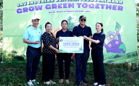 Taiwan Excellence đóng góp 2.000 cây xanh cho vùng đệm Vườn Quốc gia Ba Vì