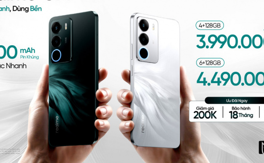 realme C71 "sạc 1 giờ dùng 2 ngày" ra mắt tại Việt Nam