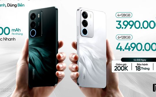 realme C71 "sạc 1 giờ dùng 2 ngày" ra mắt tại Việt Nam