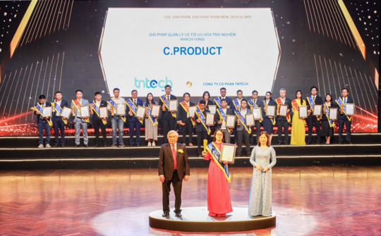 C.Product của TNTech được vinh danh tại Sao Khuê 2025 hạng mục "Các sản phẩm, giải pháp, phần mềm, dịch vụ mới"