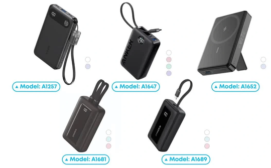Anker thu hồi khẩn cấp 5 mẫu pin dự phòng trên toàn cầu