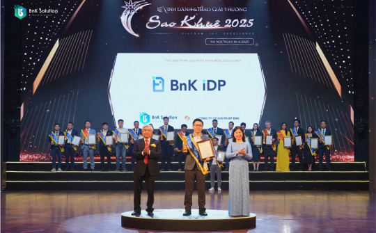 BnK Solution vinh dự nhận giải thưởng Sao Khuê 2025 với giải pháp IDP