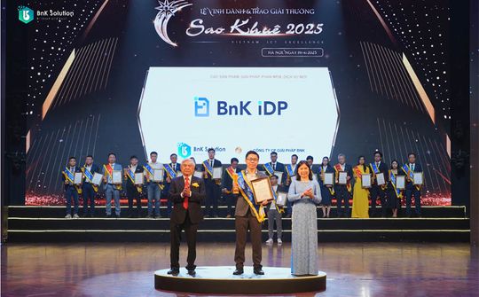 BnK Solution vinh dự nhận giải thưởng Sao Khuê 2025 với giải pháp IDP