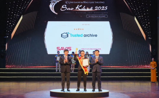 SAVIS Trusted Archive 2.0 được xếp hạng 5 sao Giải thưởng Sao Khuê 2025
