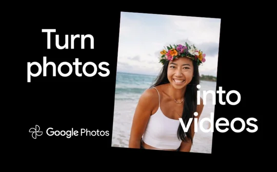 Google Photos bổ sung AI chuyển ảnh thành video