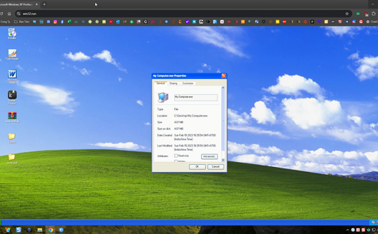 Windows XP 'hồi sinh' trên nền web