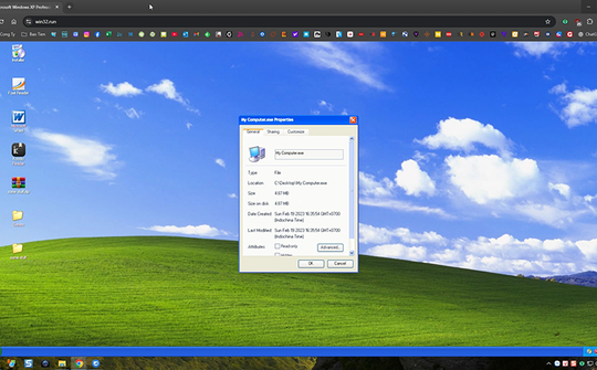 Windows XP 'hồi sinh' trên nền web