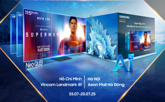 Samsung và DC Studios hợp tác đưa Superman trở lại màn ảnh