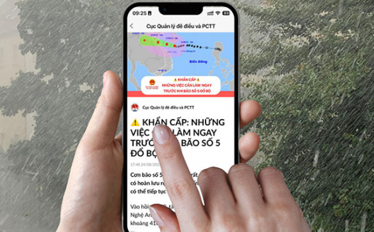 Đối phó bão số 5 Kajiki: Bộ NN&MT phối hợp với Zalo gửi 38.6 triệu tin nhắn cảnh báo