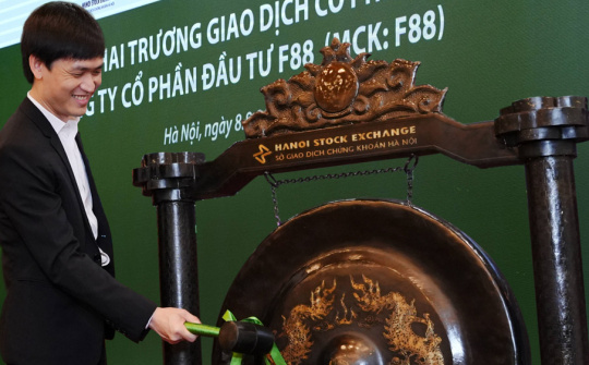 Vừa lên sàn UPCoM, cổ phiếu F88 tăng trần "tím ngắt" với giá 888.800 đồng