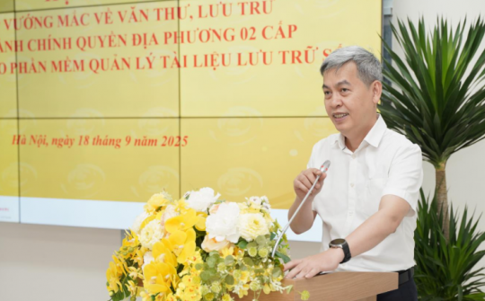 Từng bước gỡ "nút thắt" về số hóa, lưu trữ và liên thông dữ liệu trong mô hình chính quyền hai cấp