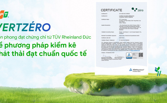 Giải pháp Make in Vietnam đạt chứng chỉ quốc tế về kiểm kê phát thải