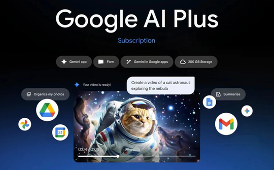 Google bán gói AI Plus 122.000 đồng/tháng cho người Việt