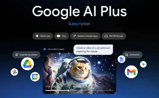Google bán gói AI Plus 122.000 đồng/tháng cho người Việt