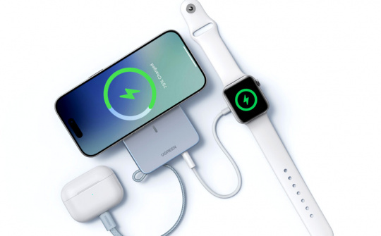 UGREEN ra mắt dòng sạc nhanh không dây từ tính MagFlow Qi2 25W