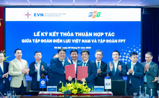 EVN và FPT ký thỏa thuận hợp tác chiến lược, thúc đẩy chuyển đổi kép, ứng dụng AI