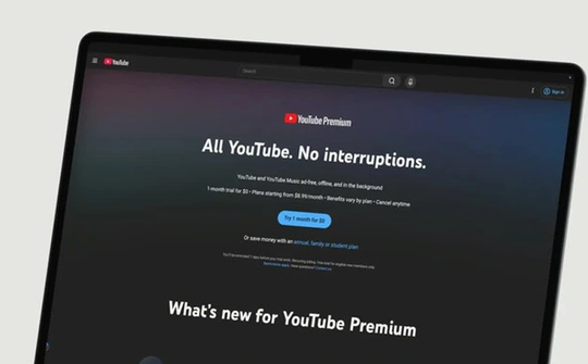 Giá dịch vụ YouTube Premium lên 15,99 USD/tháng