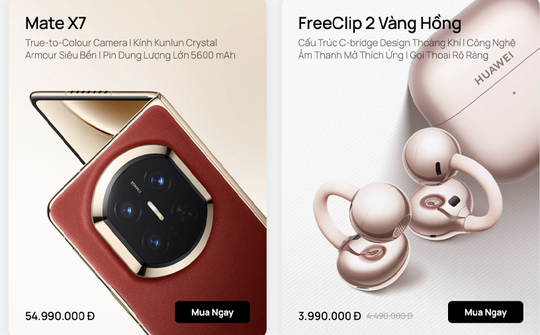 Huawei chính thức mở cửa hàng trực tuyến tại Việt Nam