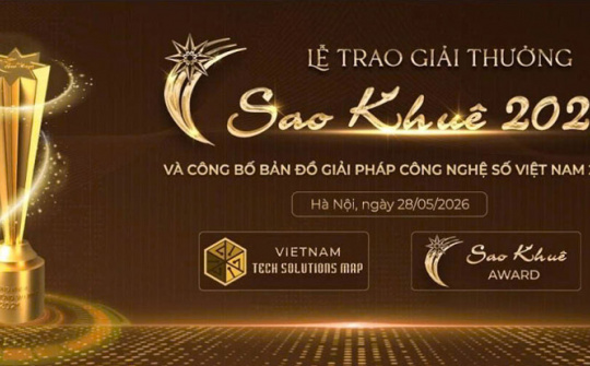[Trực tiếp] Sao Khuê 2026: Tôn vinh 123 giải pháp công nghệ tiêu biểu, công bố “Bản đồ Giải pháp Công nghệ số Việt Nam 2026”