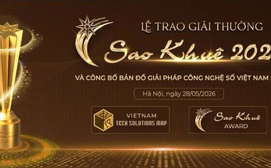 [Trực tiếp] Sao Khuê 2026: Tôn vinh 123 giải pháp công nghệ tiêu biểu, công bố “Bản đồ Giải pháp Công nghệ số Việt Nam 2026”