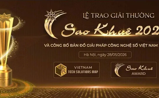 [Trực tiếp] Sao Khuê 2026: Tôn vinh 123 giải pháp công nghệ tiêu biểu, công bố “Bản đồ Giải pháp Công nghệ số Việt Nam 2026”