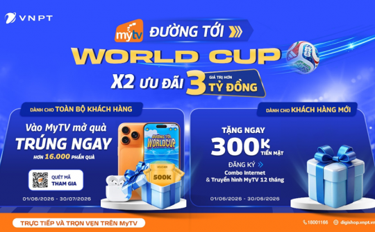 Cơ hội “săn” iPhone trên MyTV cùng World Cup 2026