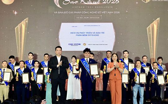 Cube System Việt Nam vinh dự đạt Giải thưởng Sao Khuê 2026