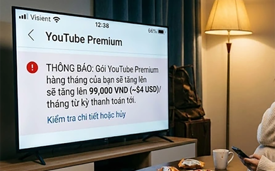 YouTube Premium chính thức tăng giá tới 4 USD mỗi tháng