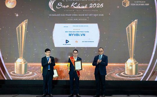 Bảo hiểm trực tuyến MyVBI được vinh danh 5 sao tại Sao Khuê 2026