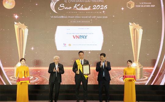 Giải pháp Thanh toán và Nộp thuế số của VNPAY vượt 300 đề cử, được vinh danh tại Sao Khuê 2026