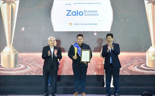 Zalo Business Solutions nhận "cú đúp" giải thưởng Sao Khuê 2026