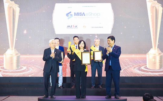 MISA eShop vinh dự đạt giải thưởng Sao Khuê và ghi danh Bản đồ Giải pháp Công nghệ số Việt Nam 2026