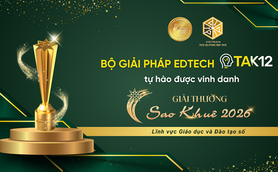 Khẳng định năng lực công nghệ giáo dục số: CTH Soft được vinh danh tại Sao Khuê 2026