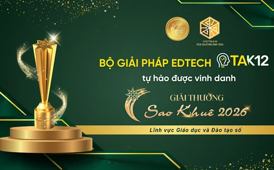 Khẳng định năng lực công nghệ giáo dục số: CTH Soft được vinh danh tại Sao Khuê 2026