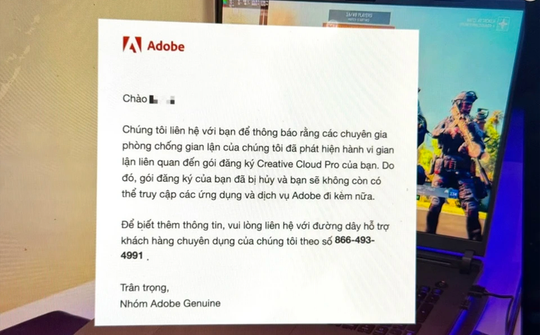 Người dùng Việt bị Adobe khoá tài khoản hàng loạt