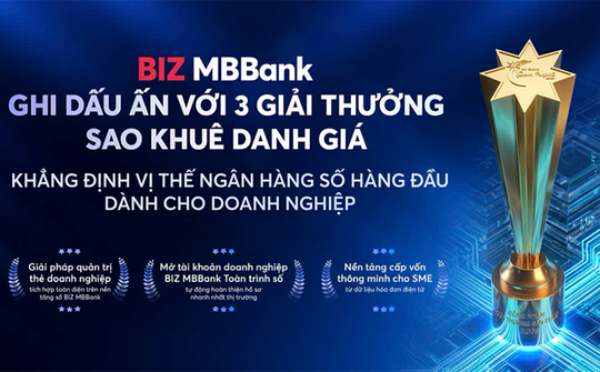 MB ghi dấu ấn với 5 giải thưởng Sao Khuê 2026