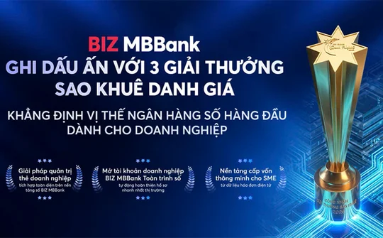 MB ghi dấu ấn với 5 giải thưởng Sao Khuê 2026