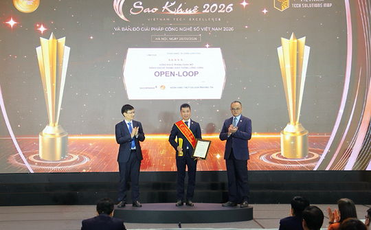 SACOMBANK nhận giải thưởng Sao Khuê 2026 và ghi tên trên Bản đồ Giải pháp Công nghệ số Việt Nam