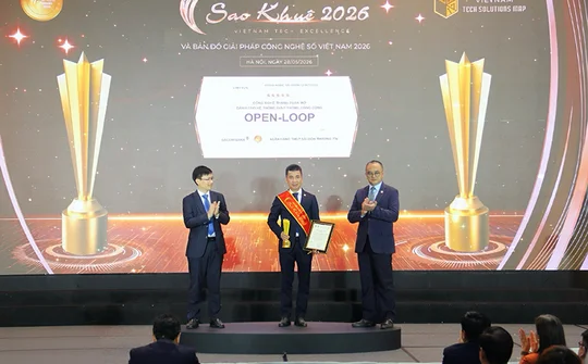 SACOMBANK nhận giải thưởng Sao Khuê 2026 và ghi tên trên Bản đồ Giải pháp Công nghệ số Việt Nam