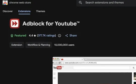 Tiện ích chặn quảng cáo YouTube với hơn 10 triệu người dùng dính nghi vấn mã độc