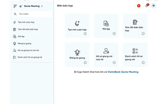 Genie Meeting - Trợ lý AI giúp chuyển đổi cách thức tổ chức và quản trị cuộc họp tại VietinBank