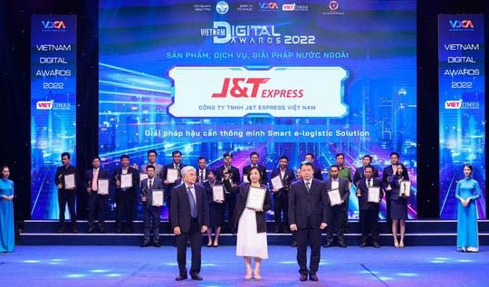 J&T Express là doanh nghiệp nước ngoài duy nhất được vinh danh tại Vietnam Digital Awards 2022