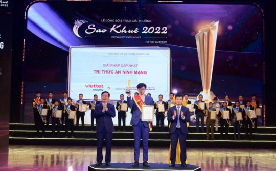 Giải pháp ATTT của Viettel Cyber Security xuất sắc được xếp hạng 5 sao tại Sao Khuê 2022