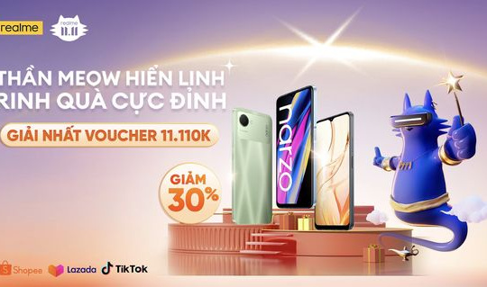 Realme giảm 30% nhiều sản phẩm công nghệ