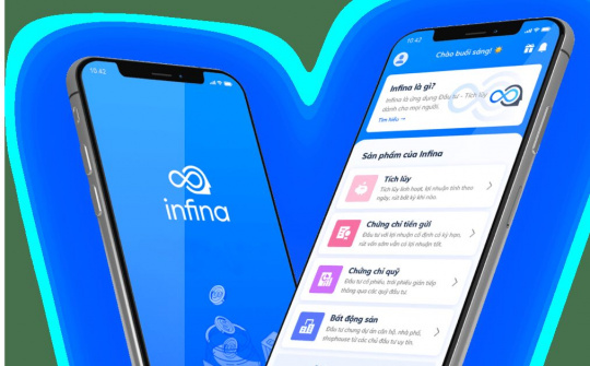 Ứng dụng Infina chạy trên Tiki tăng trưởng mạnh