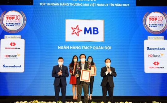 MB vào top 4 ngân hàng uy tín năm 2021