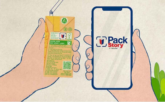 Công nghệ thực tế tăng cường "kể chuyện" trên hộp sữa đậu nành Fami